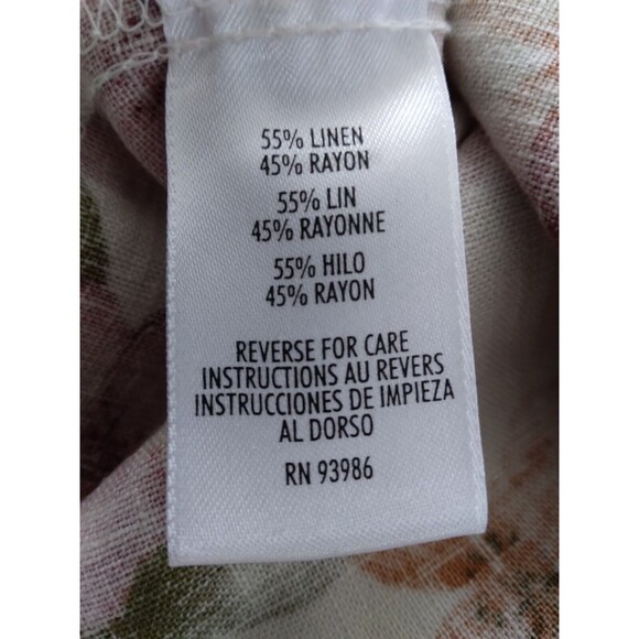 Vintage Casual Corner Annex Petite Sleeveless Linen Rayon Dress Women Size 8 - Picture 9 of 13